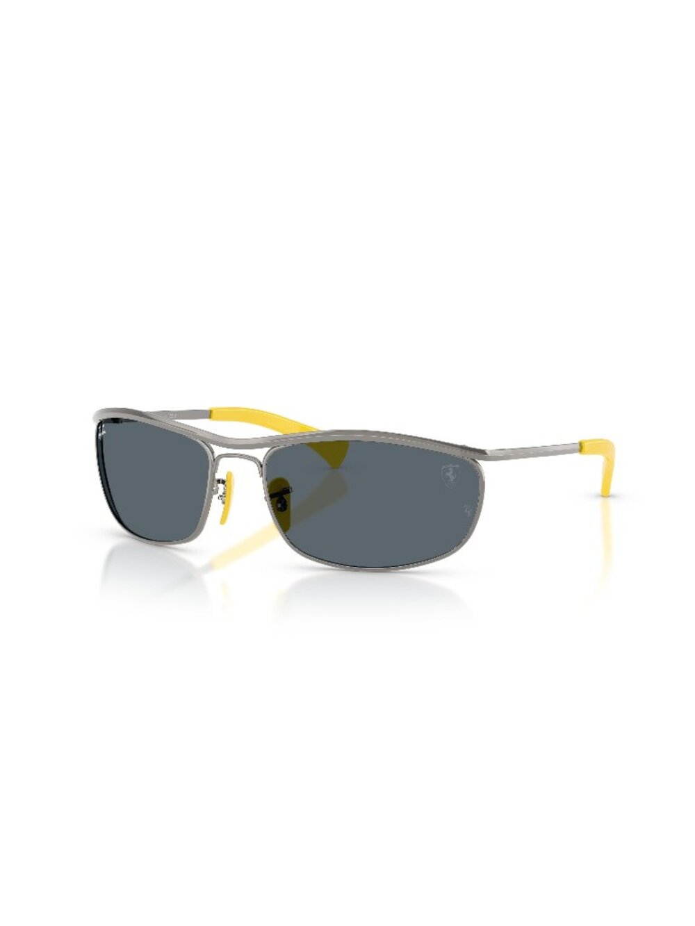 New Ray-Ban Unisex Sunglasses Grey Blue Lens Metal Frame Ray Ban RB3819M F030R5
